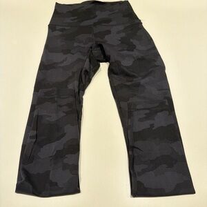 Lululemon Athletica Black Camouflage Leggings